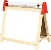 Wooden Table Top Easel for Children. Double Sided, White Board and Chalk Board.
