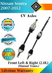 New OE Front CV Axles For 2007-2012 Nissan Sentra 2.0L Non-ABS Manual Lifetime W (for: Nissan)