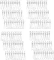 Binxind 480Pcs Transparent Empty Bottles 3Ml Plastic Mini Refillable Container Empty Cosmetic Containers