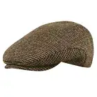 Sterkowski DERBY Harris Tweed Flat Cap Ivy League Style Newsboy Gun Club Check