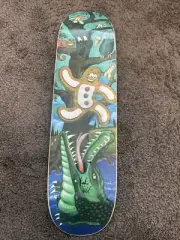 Frankie Hill Skateboard Signed Gingerbread Alligator Remake Of OG Powell Peralta