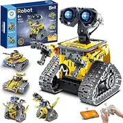 Sillbird STEM Building Toys, Remote & APP Controlled Creator 3in1 Wall Robot/Explorer Robot/Mech Dinosaur Toys Set, Creative Gifts for Boys Girls Kids Aged 6 7 8-12, New 2022 (434 Pieces)