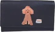 [Mala Leather] Bertie Cockapoo Dog Soft Leather Ladies Purse by Mala, Black, One Size, Contemporary