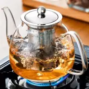 34oz Large Glass Teapot with Removable Infuser Stovetop Safe Tea Kettle Tea Pot