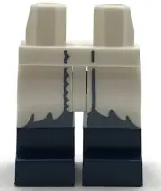 Lego New White Hips Legs Dark Blue Boots Coattails Minifigure Pants
