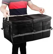 Car Trunk Organizer,Foldable Storage Box with Multi Compartments | Car Organizing Accessories for Vehicle, Trucks, Minivan, Racing Car, Caravan, SUV