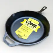 *New* Crate & Barrel Lodge Cast Iron Skillet ~ 10 1/2" ~ Made in USA #8SK