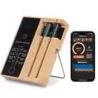lfcforldx 2-Probe Wireless Meat Thermometer, 500FT Bluetooth Smart Instant Re...