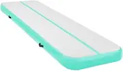 Powertrain 4m x 1m x 20cm Airtrack Tumbling Mat Inflatable Air Track Exercise Gymnastics Mat - Mint