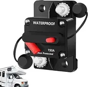 Circuit Breaker | Overload Protection for Yacht,Waterproof Circuit Breaker 12-48V with Manual Reset, for Car Audio, Power Amplifiers