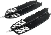 Compatible For 2012-2014 Audi A6 C7 Grille Front S Line S6 Honeycomb Front Fog Light Lamp Grille Cover Car Accessories Tools
