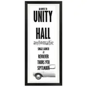 Unity Hall - Automatic Vintage Daybill Poster Framed