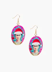 [Taking Shape] Taking Shape Christmas Flower Lady Earrings in Multi - Women's Accessories Multi