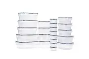 ZUNI 24 PCS Food Storage Containers BPA-Free Leak Proof with Labels & Pen