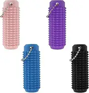 RdjEokf Spiky Grippie Stim Keychain, Venting Key Pendant, Hard Spiky Massage Keychain, Little Ouchies Pain Fidget , for Adults, Pain Stim Fidget, for Anxiety Relief Positive