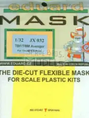 EDUJX032 1:32 Eduard Mask - TBF TBM Avenger (TRP kit) #JX032