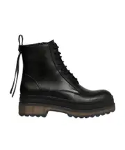 REDValentino Lace-Up Biker Boots 37,39 Black