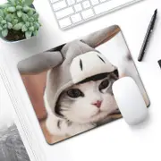 6 Piece Non Slip Mouse Pad Set 21 X 26Cm Thick Rubber Anti Skid Durable Cute Kitten Mouse Pads & Wrist Rests