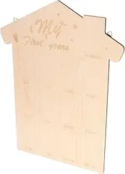 ibasenice Photo Frame Birthday Announcement Family Reveal World Photo Display Hospital Mothers Presents Maternity Wallpaper Room Photo Board Nursery Mum to Be Wooden