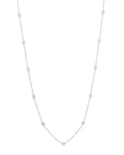 Diamond Station Necklace in 14K White Gold, 1.0 ct. t. w.