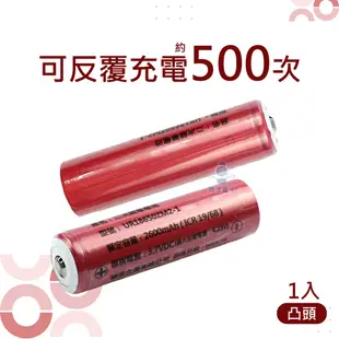 三洋電芯 18650鋰電池 充電式 2600mAh 高容量 1入/凸頭 (UR18650ZM2-1 凸頭)