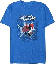 [Marvel] Boys MVRC9WLYSC1P1PB Amazing Spider-Man T-Shirt Short Sleeve T-Shirt - Blue