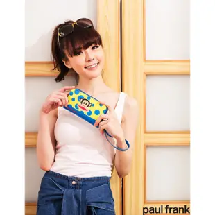 【Paul Frank大嘴猴】 繽紛點點家族系列萬用零錢卡夾-女孩款 藍色_背包族
