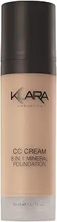 Klara Cosmetics CC Cream All-in 1 Mineral Foundation, Color Correcting Cream Full Coverage Long Lasting Formula Foundation with SPF for Women (03 Medium)