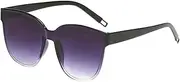 [Generic] Preppy Purse Unisex Fashion Jelly Sunglasses Sexy Retro Sunglasses Women Sunglasses Men Glasses Clear Frame (Multicolor, One Size)
