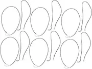 TEHAUX 10pcs Necklace Cord Elastic Cord for Bracelets Cords Chain for Necklace Macrame Cord Bracelets Bulk Beads for Bracelets Necklace Clasp Necklace Holder Beading Cord Zinc Alloy Black