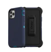Case With Kickstand For iPhone 15 Pro OtterBox Defender Series - Navy Blue