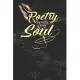 Poetry Ignites the Soul: Creative writing journal - Perfect for poetry collections, writing songs, or as a composition book. Pretty design with