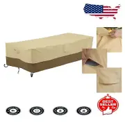 Classic Water-Resistant Cover for 60" Rectangular Fire Pit Tables - Secure Fit