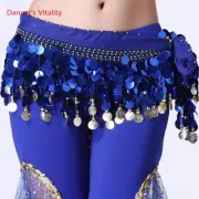Belly Dance Belt Costumes Sequins Tassel Belly Dance Hip Scarf for Women Belly