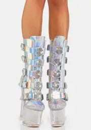 [XTRA by YRU] Holographic VIP Platform Boots