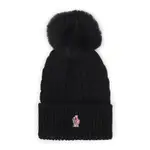 [Moncler Grenoble] Moncler Grenoble-Black Virgin Wool Hat-Donna OS OS