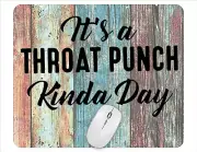 Throat Punch Computer Non Slip Custom Mouse Pad Handmade