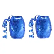 Curling Ribbon Crimped String 3/16" 11 Yards 2pcs Blue