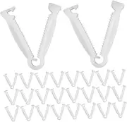 Kisangel 100pcs Portable Umbilical Clamps Convenient Umbilical Clips Small Sheep Clips Livestock Accessory