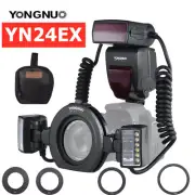 Yongnuo YN24EX E-TTL Twin Lite Macro Flash Speedlite Ring for Canon Camera DSLR