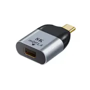 [AT-USBCMDP-MF] USB-C to Mini DP DP DisplayPort Male to Female Adapter Support 8K@60Hz