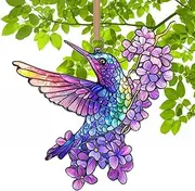 Cxiskyu Wildflower and Bird Suncatcher - Rainbow Creator, Railing Decoration Panel for Garden, Living Room, Balcony Art Colormaker