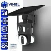4G Security Camera Solar AI Human Detection 128GB Dual Outdoor Home 360 View