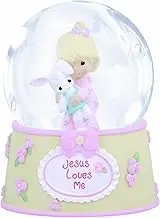 Precious Moments, Jesus Loves Me, Resin/Glass Snow Globe, Girl, Musical, 132102