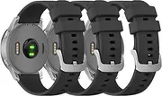 3 Pack Silicone Band for Garmin Venu 3S Bands/Forerunner 265S Bands/Garmin Forerunner 935 Bands Men Women, Adjustable Sport Replacement Straps for Garmin Approach S5 S6 S20