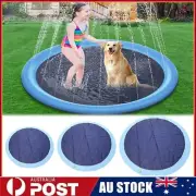 AU Outdoor Kids Splash Sprinkler Water Play Pad Mat Inflatable Spray Pool Toys