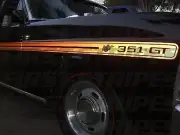 " REFLECTIVE " XY GT HO STRIPES " FREE Glovebox Decal & Super Roo Stickers "