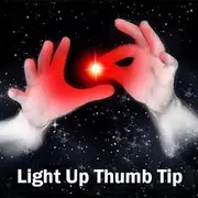 MilesMagic Set of 2 Magic Rubber Thumb Tip Light Up RED Flashing Close Up Real Finger Trick