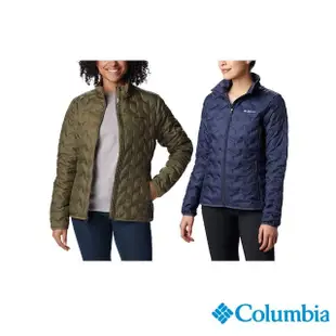 【Columbia 哥倫比亞 官方旗艦】女款-Delta RidgeOmni-Heat鋁點保暖650羽絨立領外套-深藍(UWR02590NY/HF)