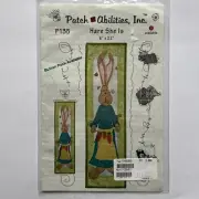 Patch Abilities P135 Hare She Is Quilted Wall Hanging Banner Table Runner 2010